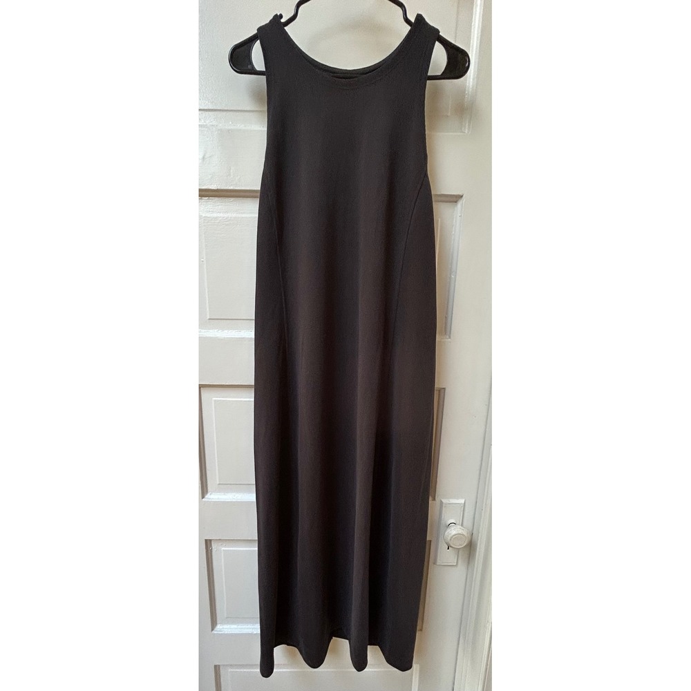 Athleta Seasoft Rib Midi Tank Dress Gray Sleeveless Crew Neck XL NEW $115 - Picture 4 of 9